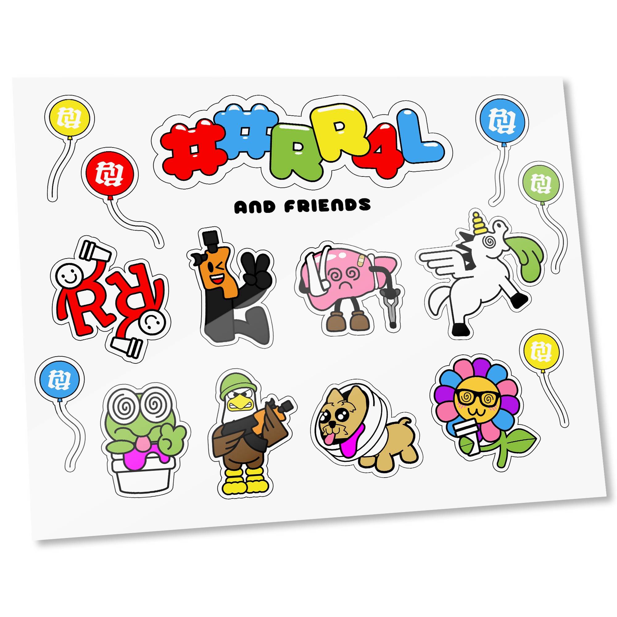 GEEKY STICKERR SHEET